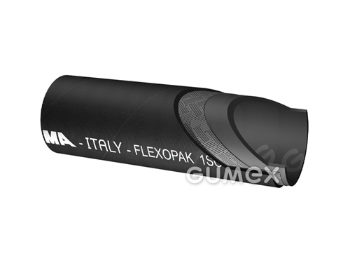 Hydraulikschlauch FLEXOPAK 1SC, 13/19,5mm, 160bar, synthetischer Gummi, 1x Stahlgeflecht, schwarz, 